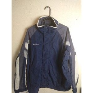 Columbia Sportswear Outdoors Ski & Snow Jacket SIZE Medium BLUE, Gray and White